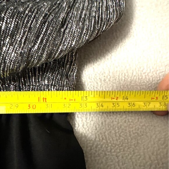 NWT  Sweet Storm Silver Metallic and Black Jumpsuit Med Holiday Party Formal - Picture 7 of 10